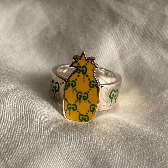 gucci ghost pineapple ring